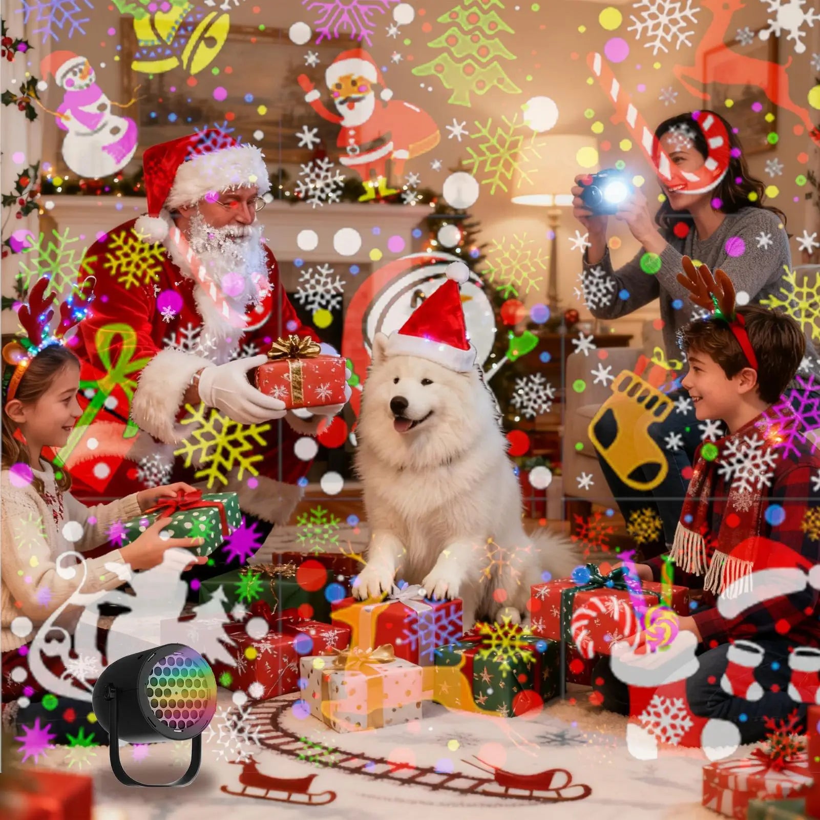 Snowflake Holiday Light Projector